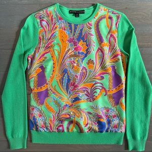 RALPH LAUREN Silk Cashmere Top